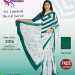 sri lankan batik saree handmade