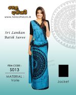 batik_saree_blue_black_moonstone_sandakadapahana