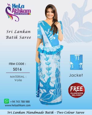 sri lankan batik saree handmade