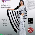 sri lankan batik saree handmade