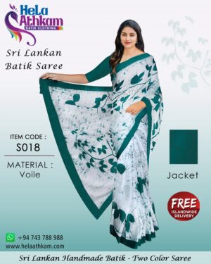 sri lankan batik saree handmade