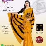 sri lankan batik saree handmade