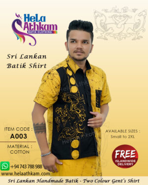 sri lankan batik handmade shirts