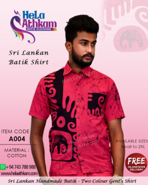 sri lankan batik handmade shirts