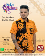 sri lankan batik shirt handmade