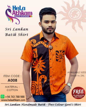 sri lankan batik shirt handmade