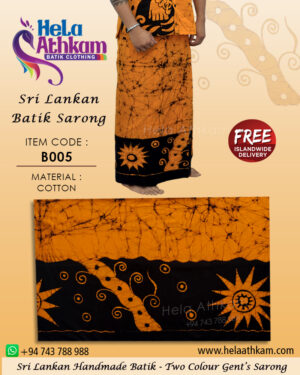 sri lankan batik sarong handmade