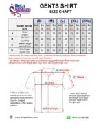 sri lankan batik shirts size chart