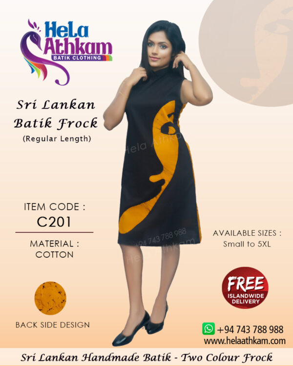 sri lankan batik frock handmade