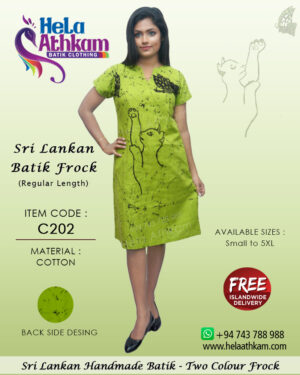 sri lankan batik frock handmade