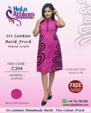 sri lankan batik frock handmade