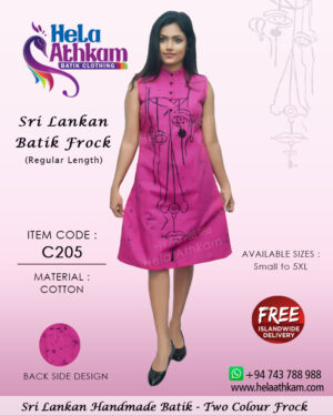 sri lankan batik frock handmade