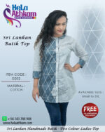 sri lankan batik ladies top handmade