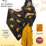 sri lankan batik saree handmade