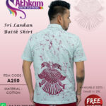 sri lankan batik shirt handmade