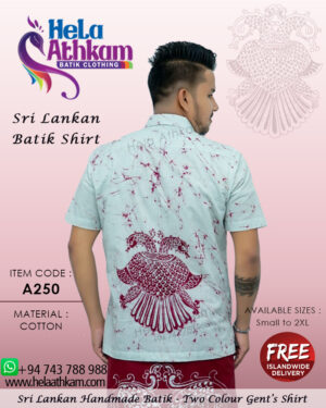 sri lankan batik shirt handmade