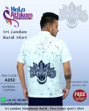 sri lankan batik shirt handmade