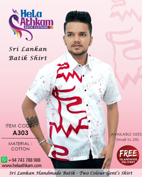 sri lankan batik shirt handmade