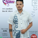 sri lankan batik shirt handmade