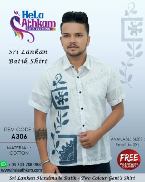 sri lankan batik shirt handmade