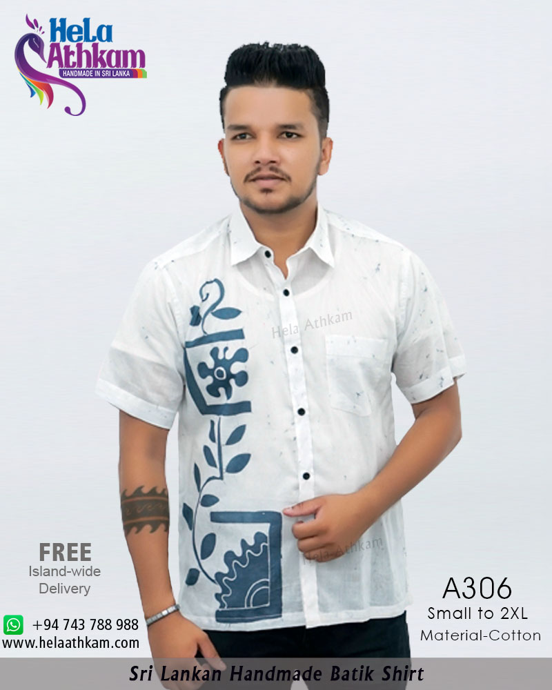 A306 web batik shirt handmade bathik