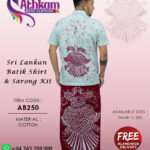sri lankan batik shirt sarong handmade
