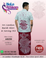 sri lankan batik shirt sarong handmade