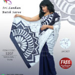 sri lankan batik saree handmade