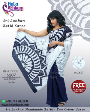 sri lankan batik saree handmade