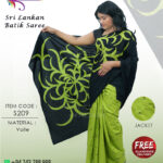 sri lankan batik saree handmade