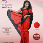 sri lankan batik saree handmade