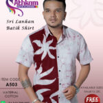 sri lankan batik shirt handmade