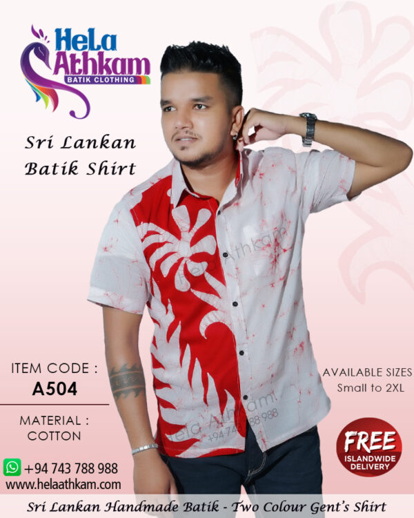 sri lankan batik shirt handmade