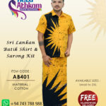 sri lankan batik shirt sarong handmade