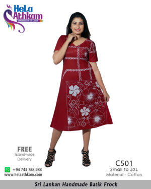 batik frock handmade bathik