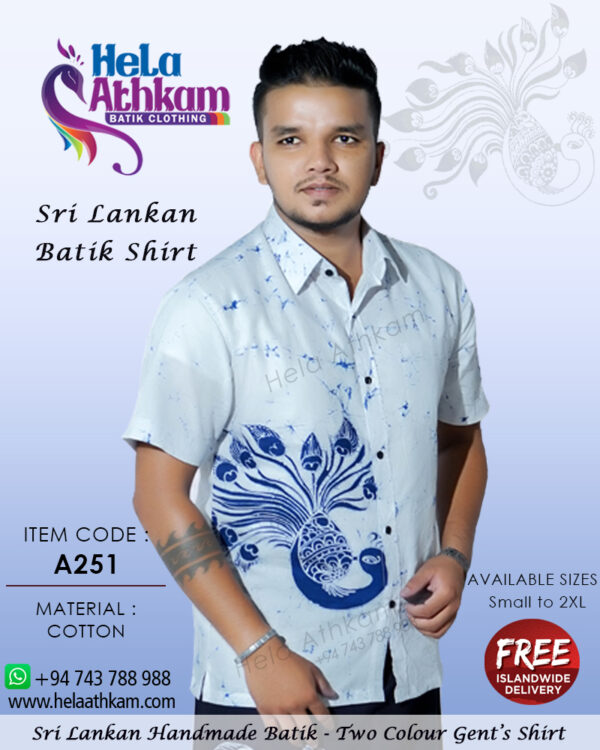 sri lankan batik shirt handmade