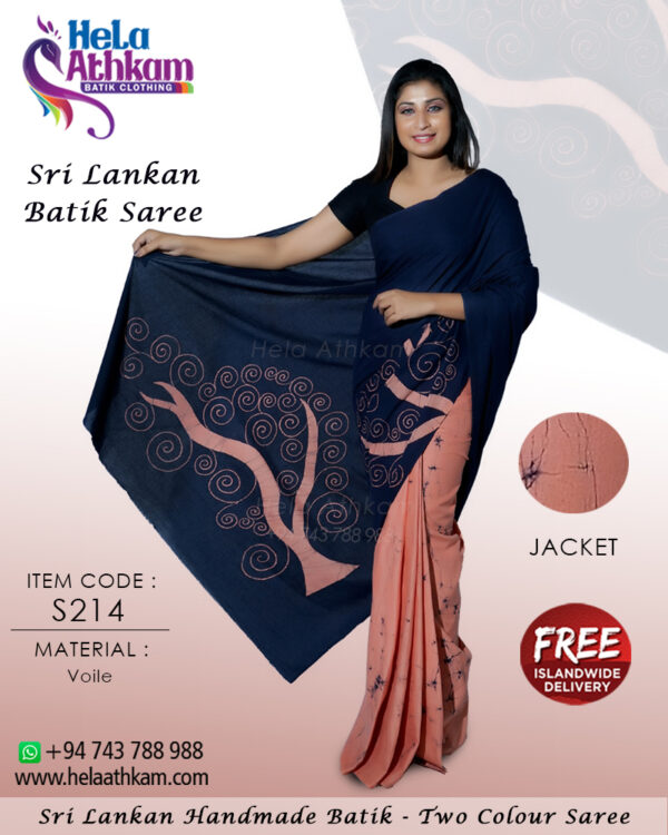 sri lankan batik saree handmade