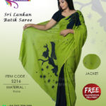 sri lankan batik saree handmade