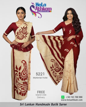 batik saree handmade bathik