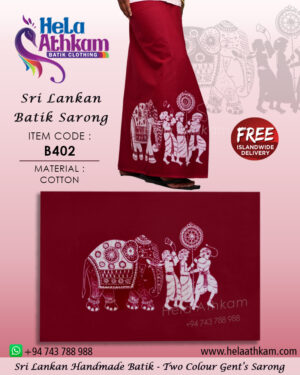 sri lankan batik sarong handmade