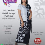 sri lankan batik lungi handmade