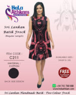 sri lankan batik frock handmade