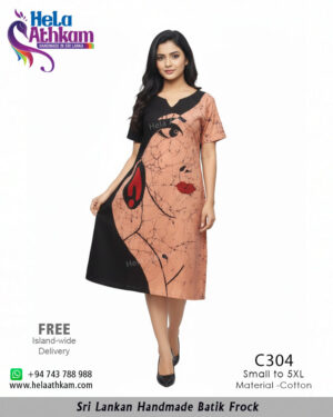 batik frock handmade bathik
