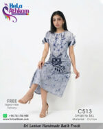 batik frock handmade bathik