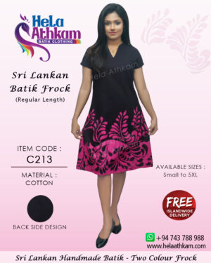 sri lankan batik frock handmade