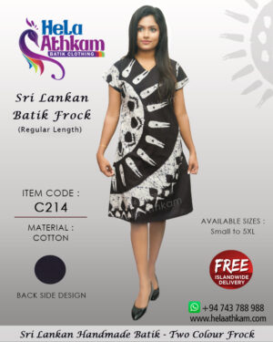 sri lankan batik frock handmade