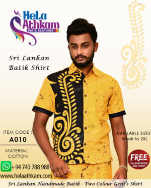 sri lankan batik shirt handmade