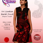 sri lankan batik frock handmade