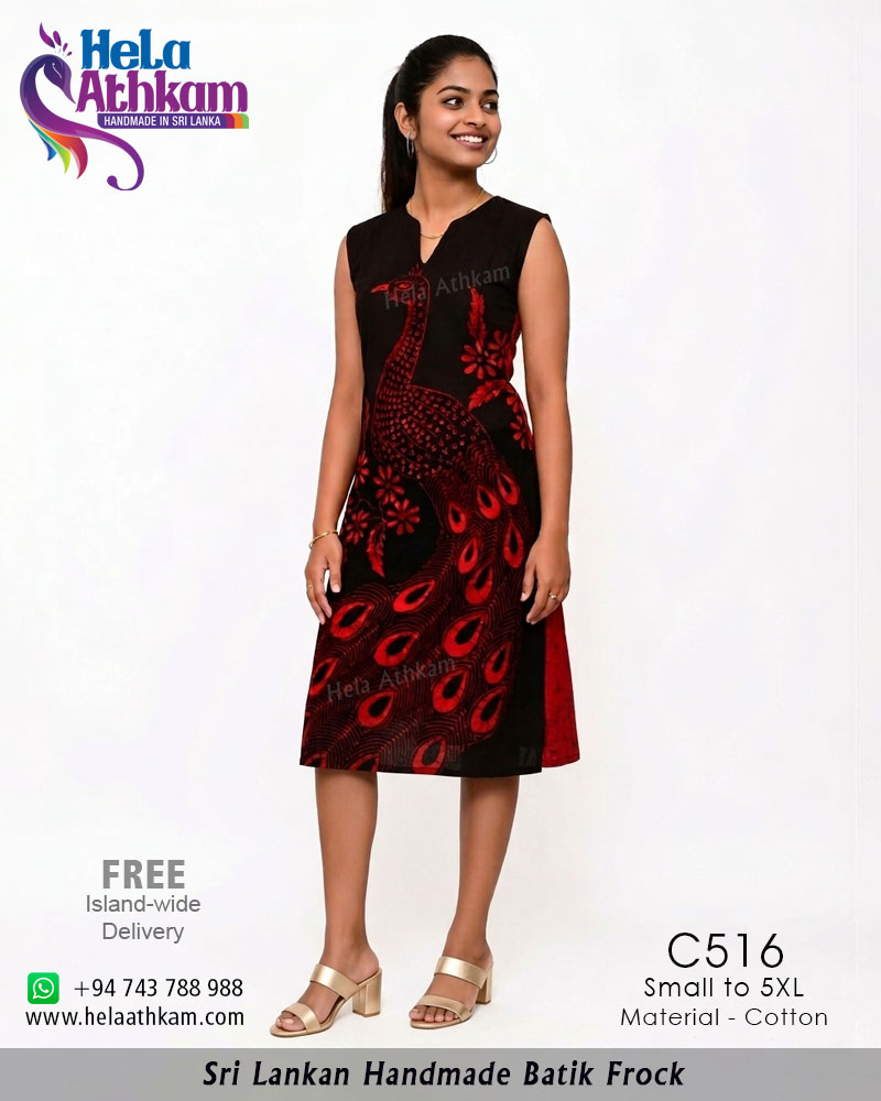 Hela Athkam Handmade Batik Frock – C221 batik frock handmade bathik