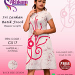 sri lankan batik frocks handmade